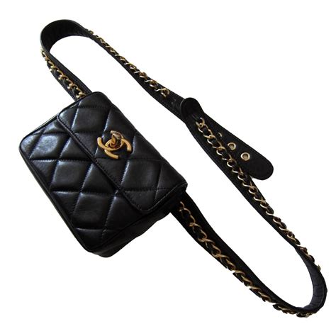 chanel belt bag with chain|chanel belt bag vintage.